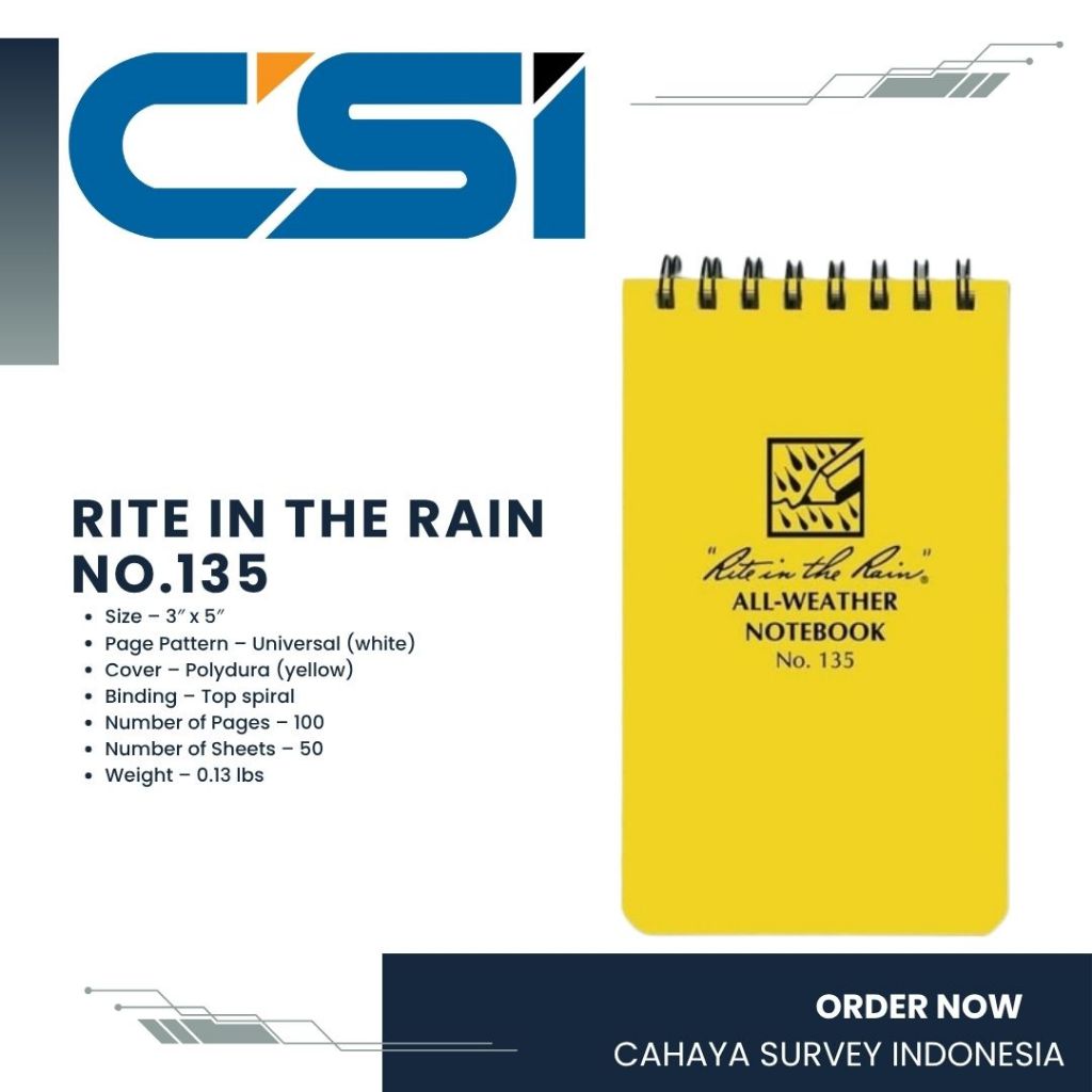 

RITE IN THE RAIN NO.135 BOOK WATERPROOF