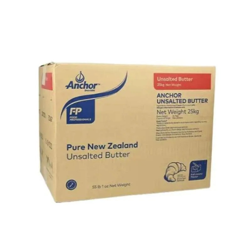 

ANCHOR BUTTER UNSALTED/TAWAR 25KG