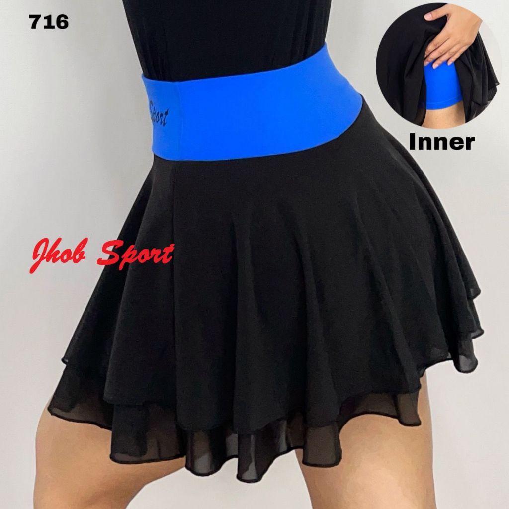 Tennis Mini Skirt/Rok Belly Dance/Sport Mini Skirt/Rok Mini Olahraga Wanita/Rok Celana/Rok Mini Sena