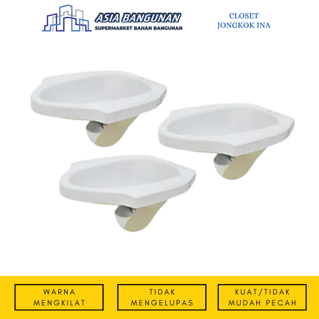 ASIA BANGUNAN - CLOSET JONGKOK/KOLSET JONGKOK TOILET INA (Packing Kayu)