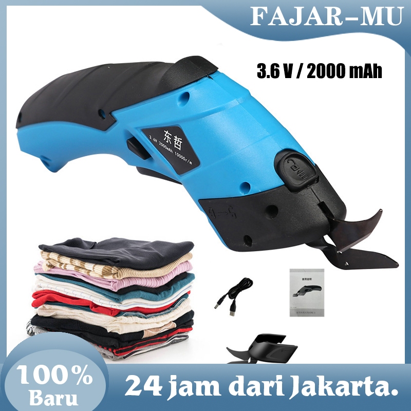 

3.6v/2000mah Kepala Pemotong Kain Tergantikan 10000r/Min Potong Kain Elektrik