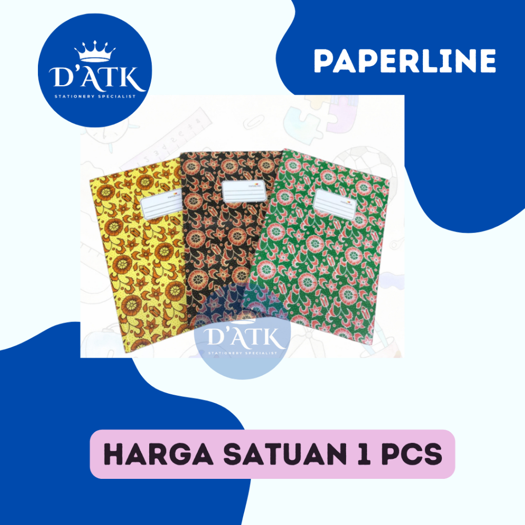 

Buku Tulis , Buku Akuntansi , Buku Logbook Hardcover Kwarto Paperline 100 Lembar dan 200 Lembar Harga Satuan (1PCS)