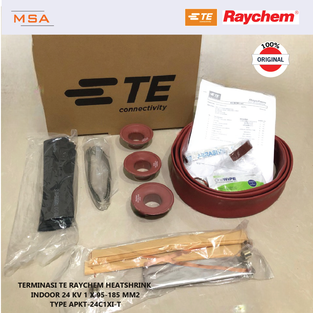 APKT-24C1XI-T // Terminasi Raychem Indoor Heatshrink 20 kV 1 X 95-185 mm2
