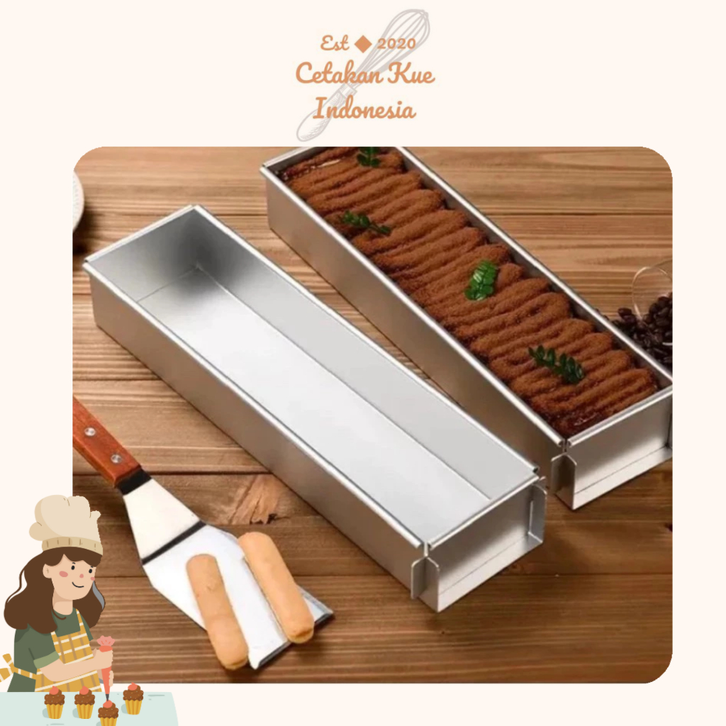 {CKI} Loyang Tiramisu U Shape Lepasan Stainless Loyang Cetakan Tiramissu Bongkar Pasang SUPER TEBAL