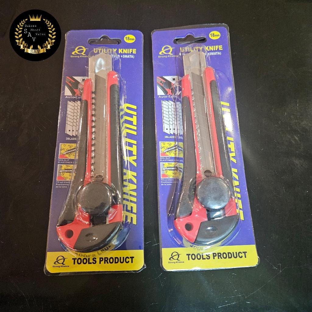 

Pisau Cutter QQ Besar Putar + Isi / Pisau QQ Cutter Plus Refill
