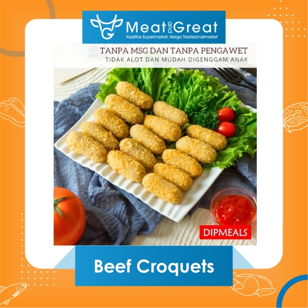 

Beef Croquette Dipmeals – Kroket Daging Sapi Lembut | Siap Goreng – Meat & Great