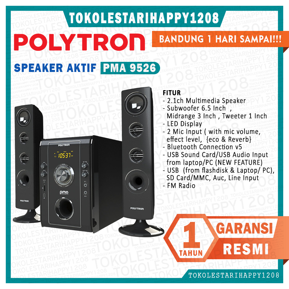 speaker aktif bluetooth polytron tipe pma 9526 #murah