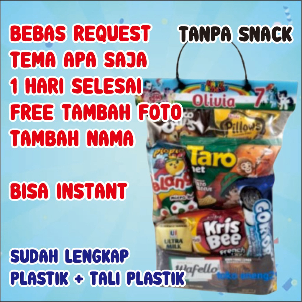 

Terlaris Tas Label Ultah Snack Plastik Bingkisan Ulang Tahun [20x30] Termurah