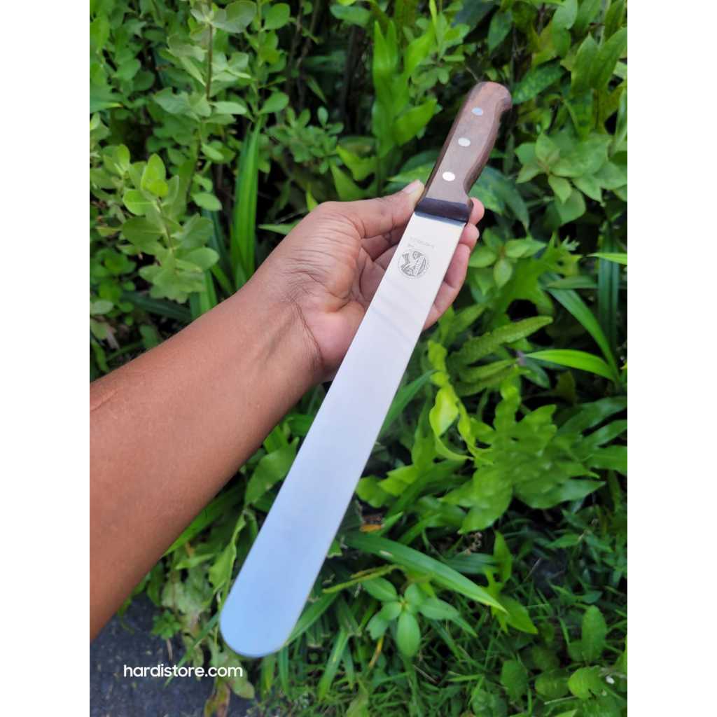 Pisau Iris Daging 23 cm Victorinox Ham Slicing Knife 5.4200.23 Rosewood Handle Original Swiss Cap Pa