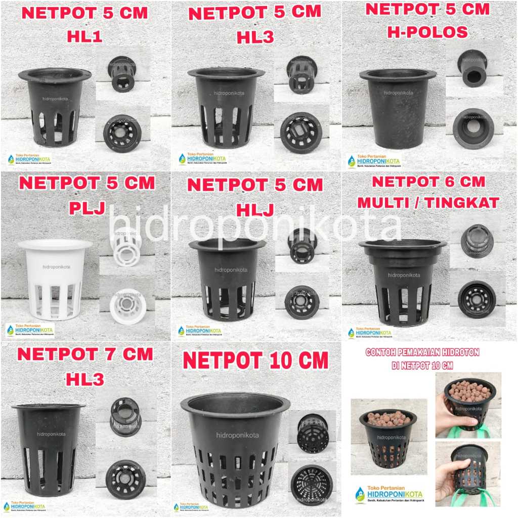 Netpot Hidroponik isi 1000 bj Murah - netpot 5 cm, 6 cm, 7 cm