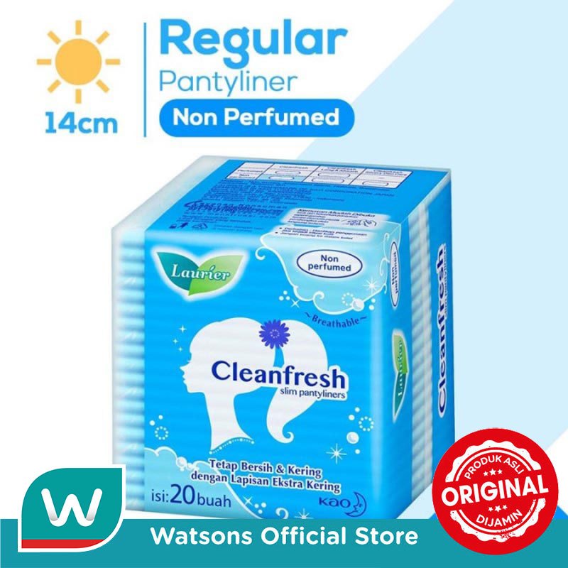 Laurier Pantyliner Cleanfresh Pantyliner Non Perfume 20'S