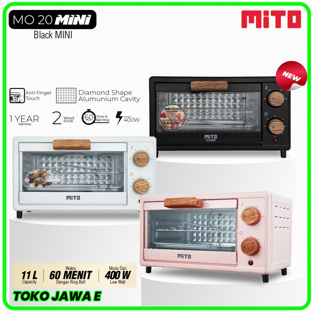 OVEN MITO MO-20 MITO Oven Electric Mini 11L MO 20 Kapasitas 11 Liter Low Watt