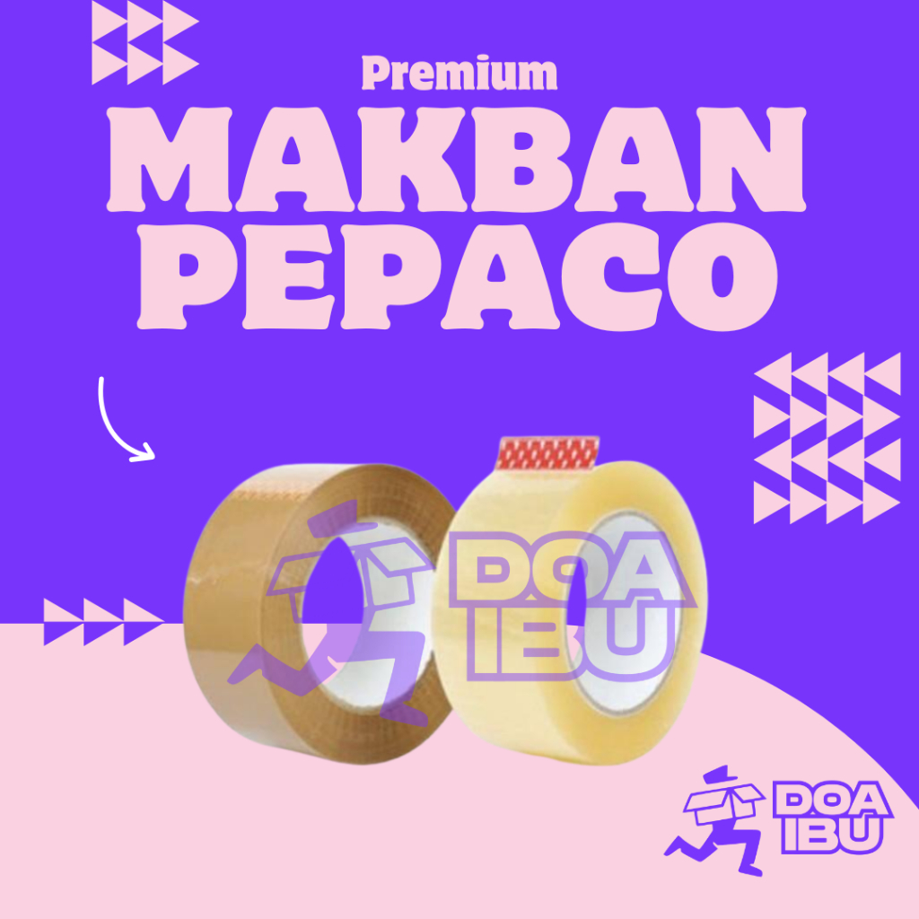 

<ECER> LAKBAN COKLAT TRANSPARAN MERK PEPACO SELOTIP PAKET MERK PEPACO LAKBAN ISOLASI SOLATIP SOLASI BENING COKLAT