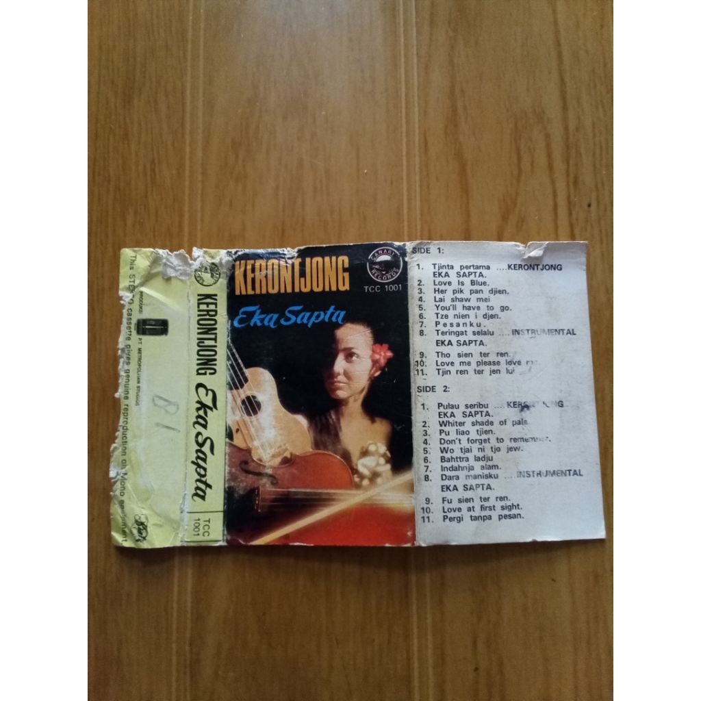 hanya cover kaset kerontjong eka sapta | tanpa kaset