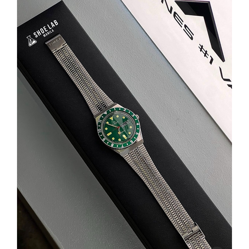 Jam tangan pria Timex q Reissue Hulk Original Preloved