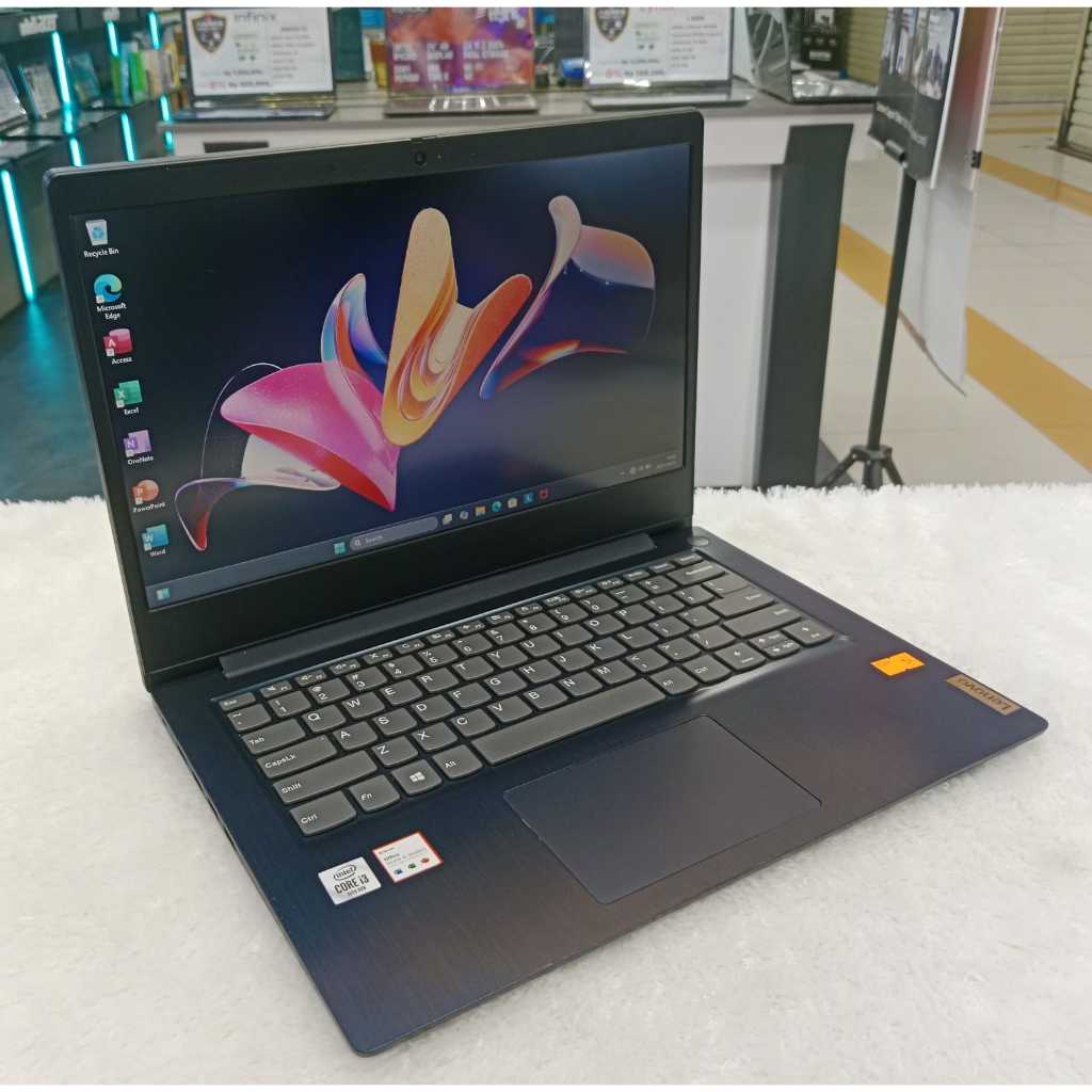 lenovo ideapad3 14imL05 Core i3 gen 10 Ram 8 gb Ssd 256 gb 14 inc siap pakai core i3gen10/8gb/256gb