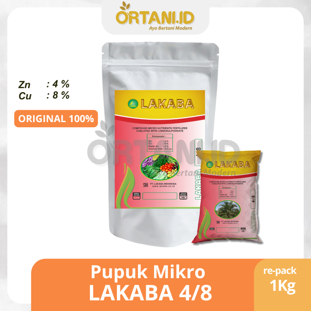 Pupuk Mikro LAKABA 4/8 (Zn-Cu) 1 kg - Pupuk Sawit