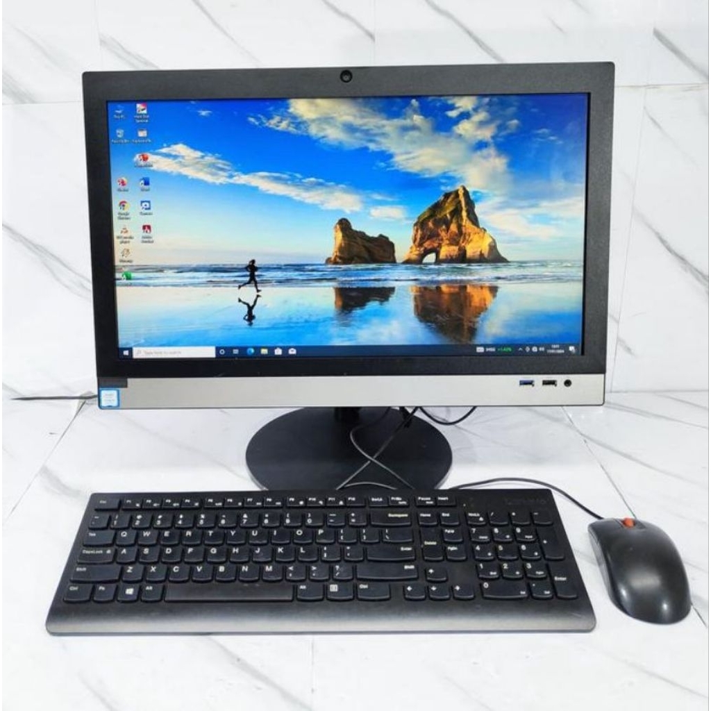 AIO LENOVO V330 CORE I3 8100 RAM 8GB SSD 256GB MULUS SIAP PAKAI