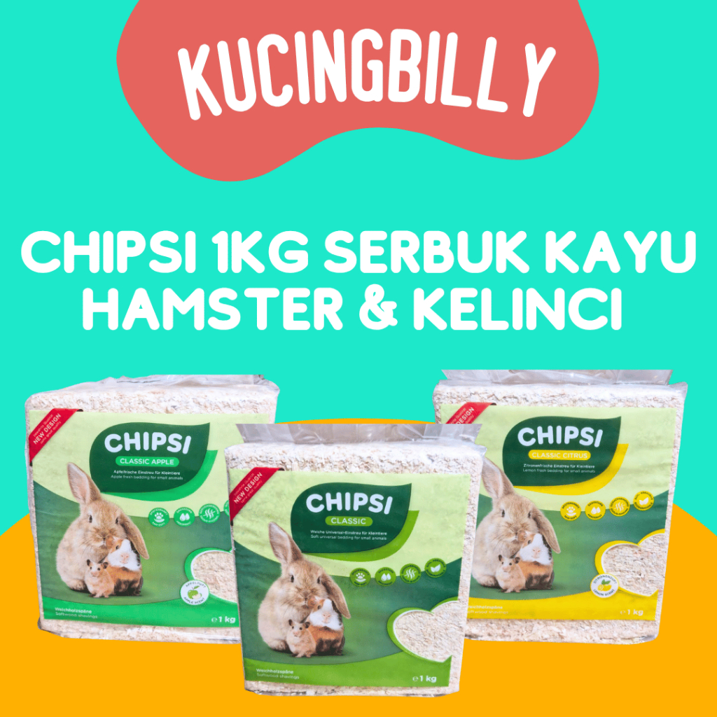 Chipsi serbuk kayu kelinci hamster 1kg