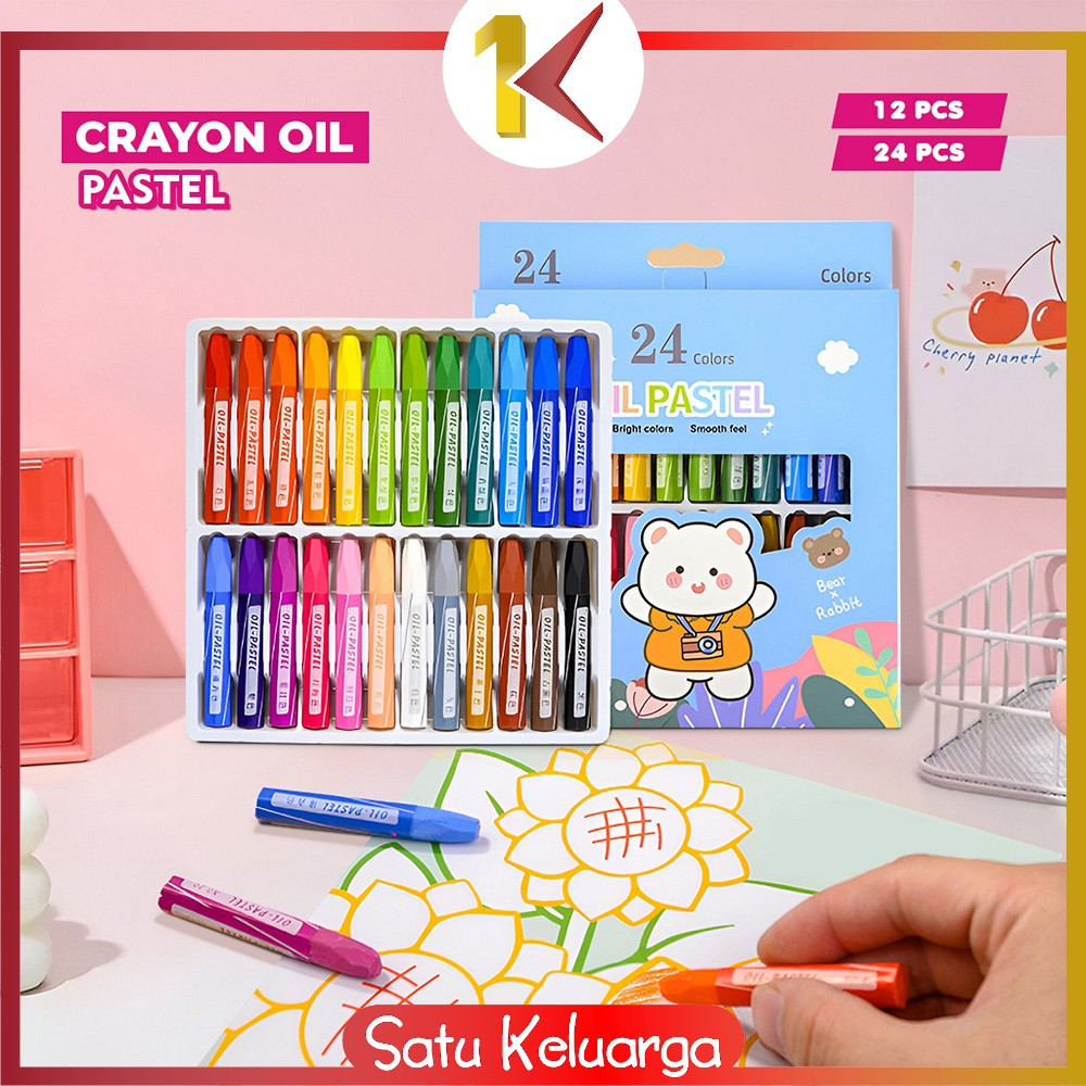 

EC SK-A99 Crayon Oil Pastel Isi 24 Warna Motif Kartun Perlengkapan Mewarnai Anak / Set Krayon Pigmentasi Tinggi Aman Untuk Anak