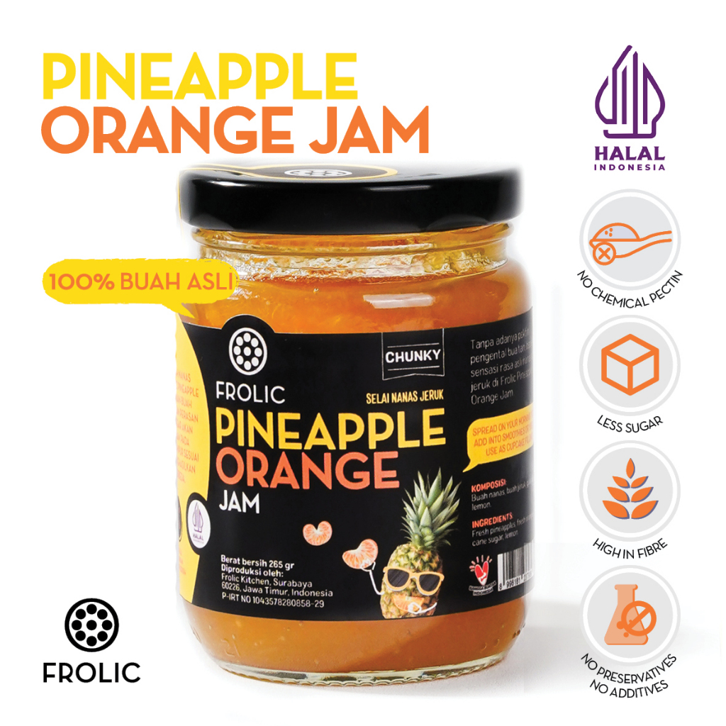 

FROLIC Selai Nanas Jeruk Pineapple Orange Jam