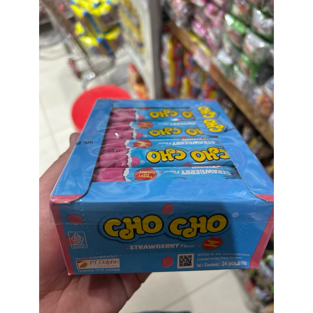 

CHO CHO Coklat rasa Strawberry 10gr