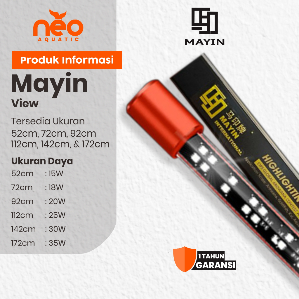 MAYIN LED VIEW Lampu Penerangan Aquarium