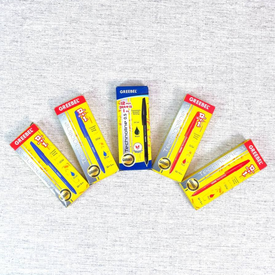 

DIJUAL PULPEN GREEBEL TECHNOLINE 0.5 MM 1 PACK ISI 12 + 1 PCS BARU