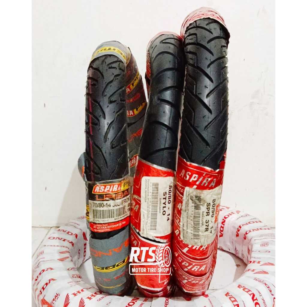 Ban ASPIRA 80/80.14 & Aspira 90/80 -14 dan aspira stylo 80/80-14 TUBETYPE UNTUK MOTOR METIC