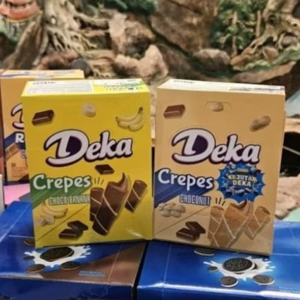 

ED 02.26 BOX 12*10GR - DEKA CREPES ISI 12 PCS RASA CHOCONUT - CHOCONUT / DK CREPES BY DUA KELINCI