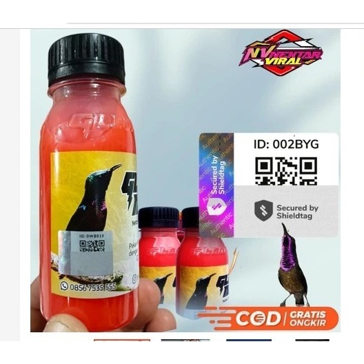 Gledek nektar 100ml Original terbaru 2025 pakai barcode pakan Kolibri ninja, sogon, & sejenisnya nec