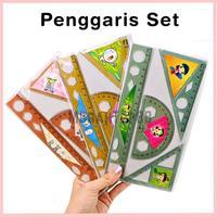 

HD Penggaris Set Plastik Isi 4 Pcs / Penggaris Set Lengkap