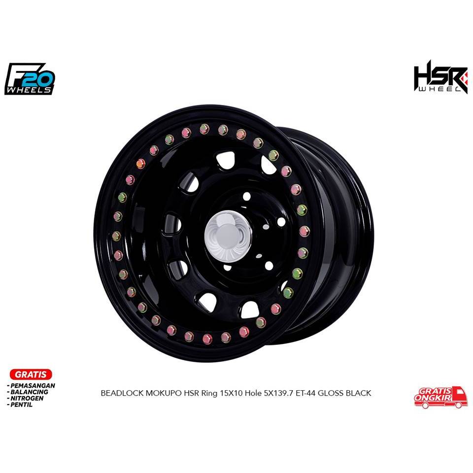 VELG HSR BEADLOCK RING 15 COCOK UNTUK FEROZA TAFT DAN JIMNY