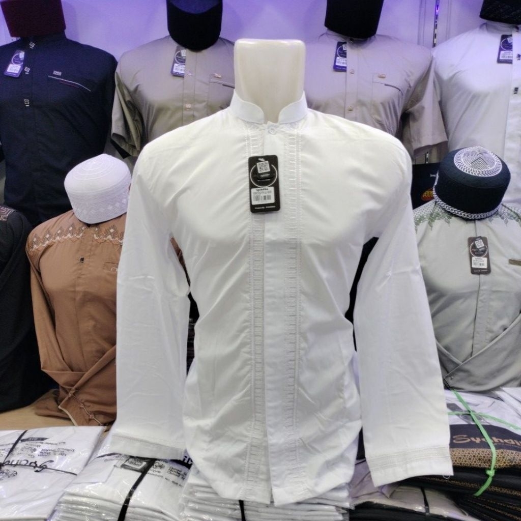 KOKO LENGAN PANJANG PUTIH BERSIH SYAHDIKA