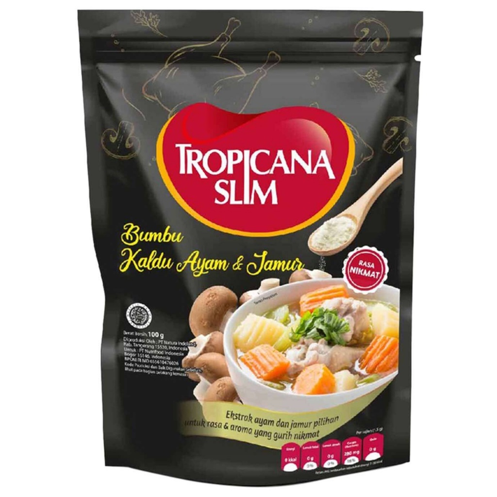 

TROPICANA SLIM BUMBU KALDU AYAM DAN JAMUR 100 GRAM