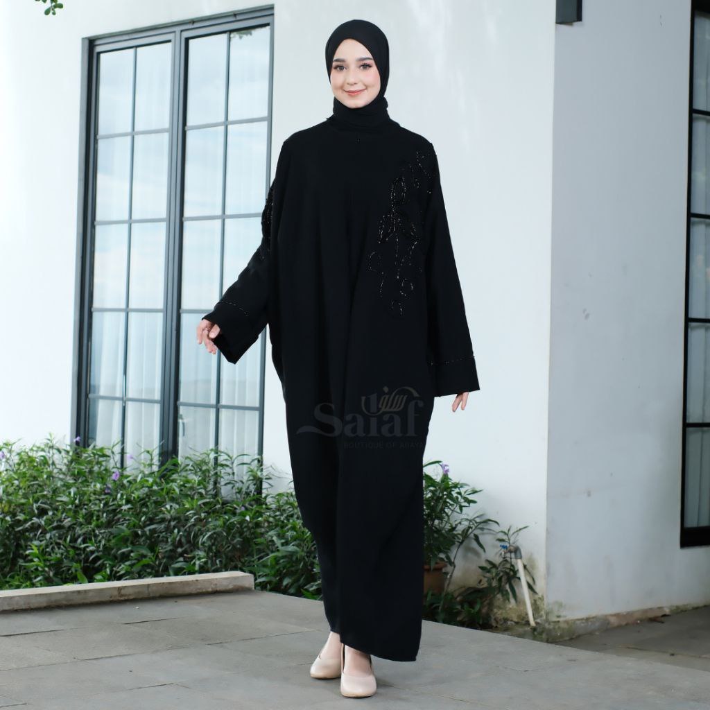 Abaya Turkey Gamis Hitam Turki Kaftan Arab Saudi