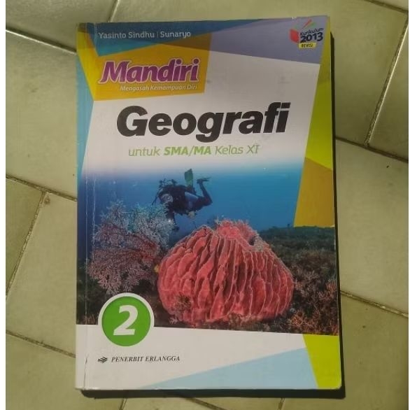 Buku Geografi kelas 11 Mandiri K13 ( BEKAS )