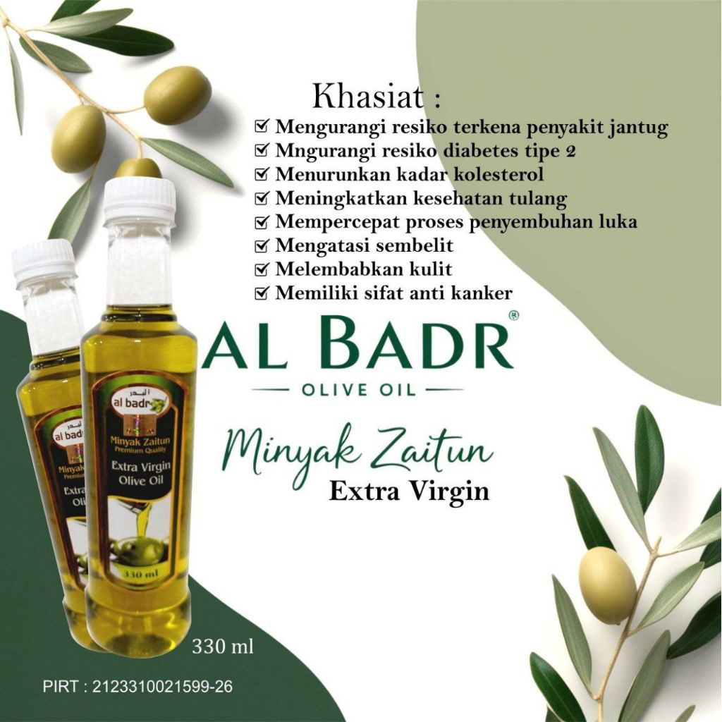 

Minyak Zaitun extra virgin 330ml al badr