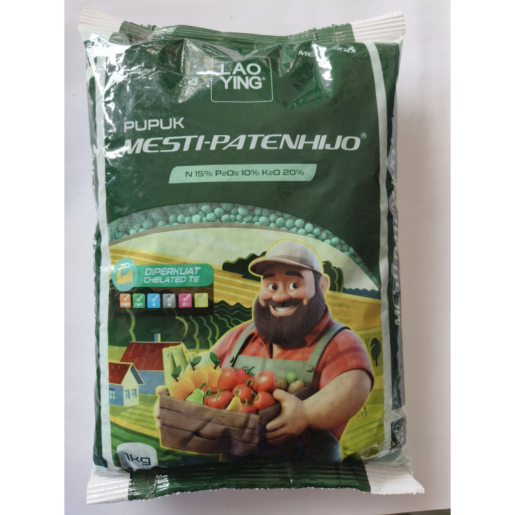 PUPUK LAOYING MESTII-PATENIJO NPK 15-10-20 1KG ORIGINAL