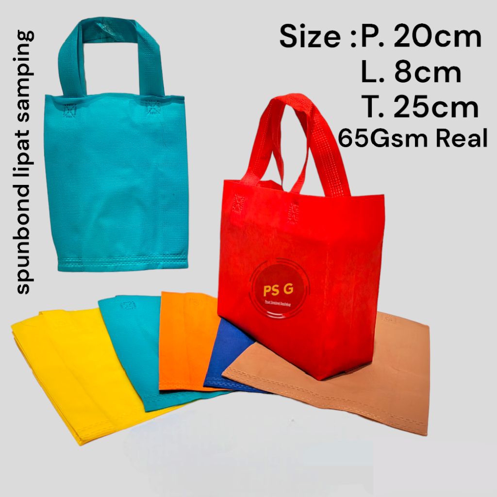 

pAGeL (pAket_GeLO) 20x25x8 Goodie Bag isi 12pcs Tas Spunbond