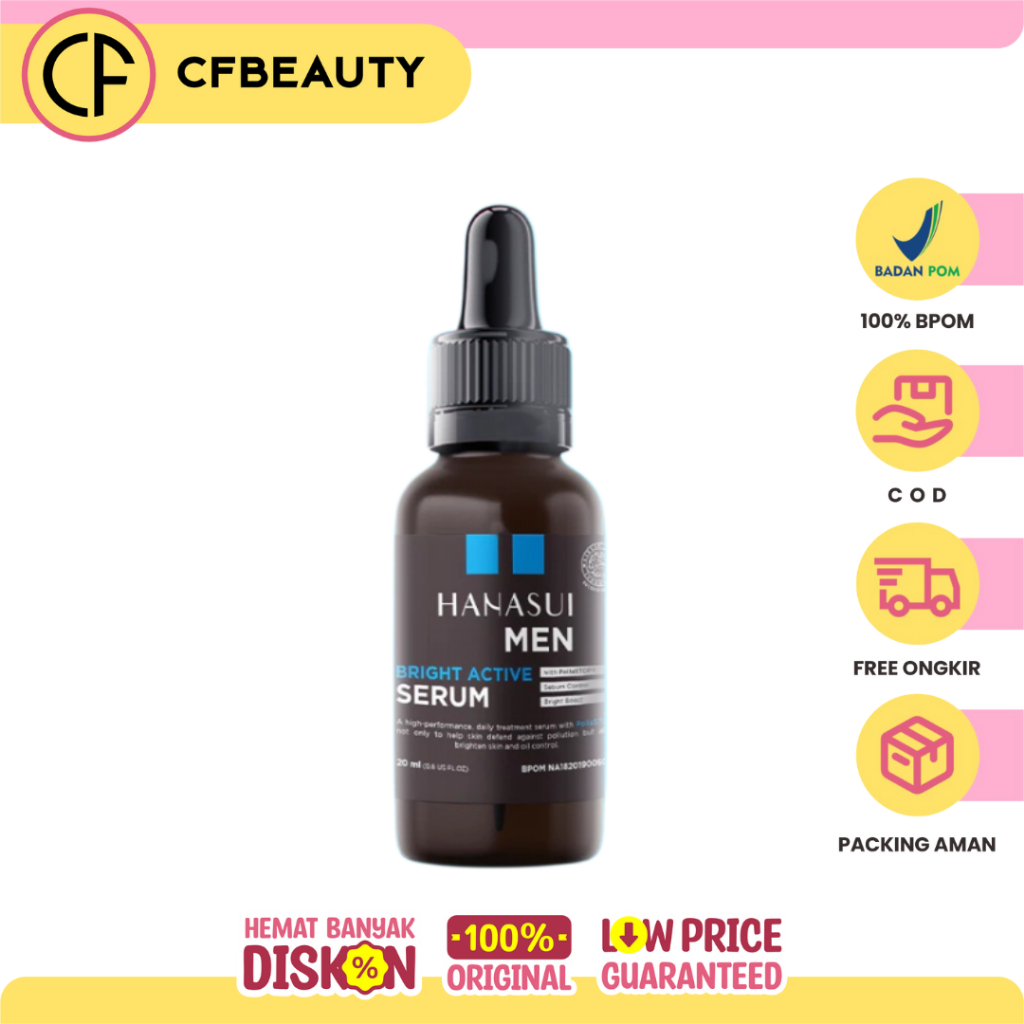 Hanasui Men Bright Active Serum / HANASUI MEN BRIGHT ACTIVE SERUM, HANASUI MEN SERUM, SERUM HANASUI