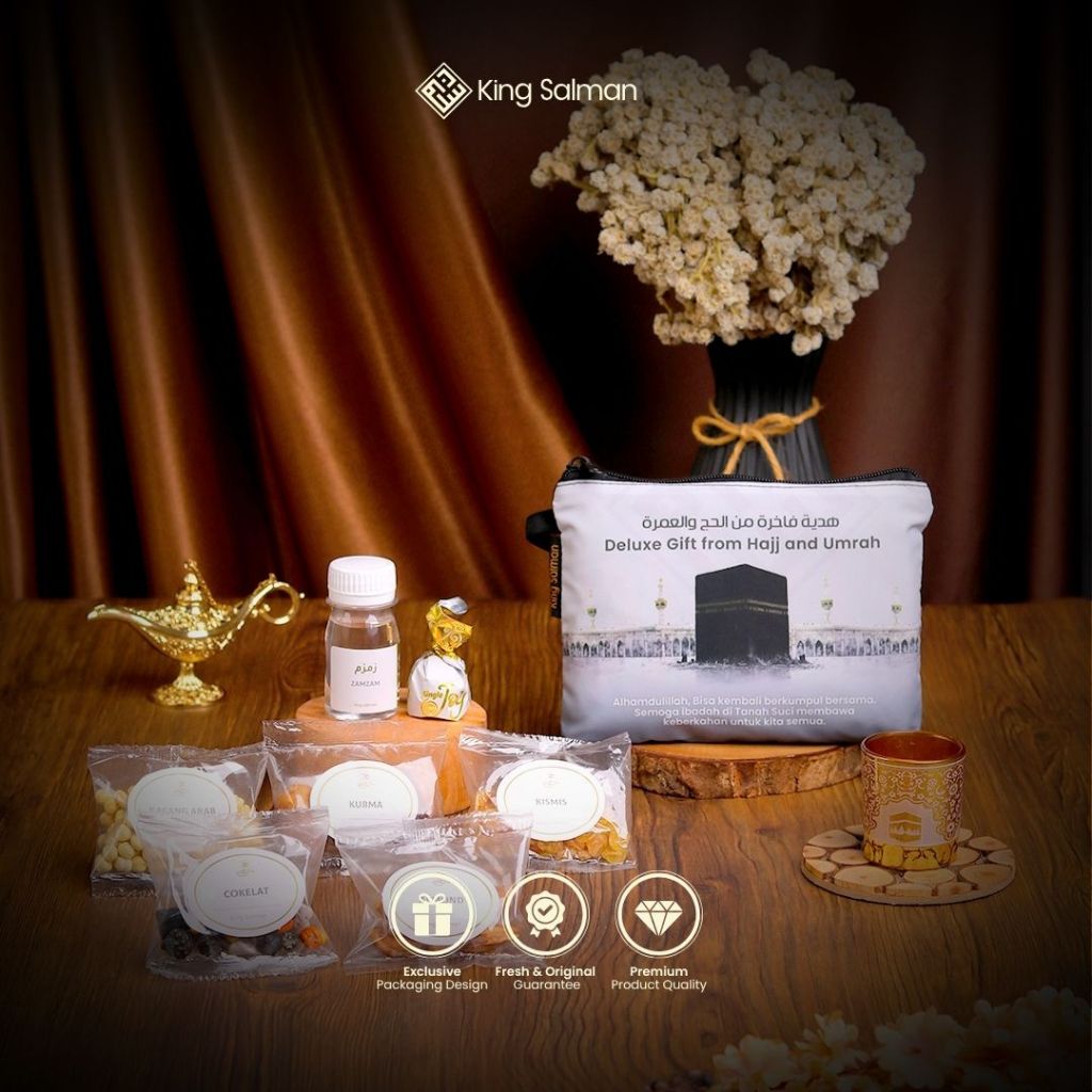 

King Salman - Oleh-Oleh Haji & Umroh MARWAH Grey Pouch Non-Custom