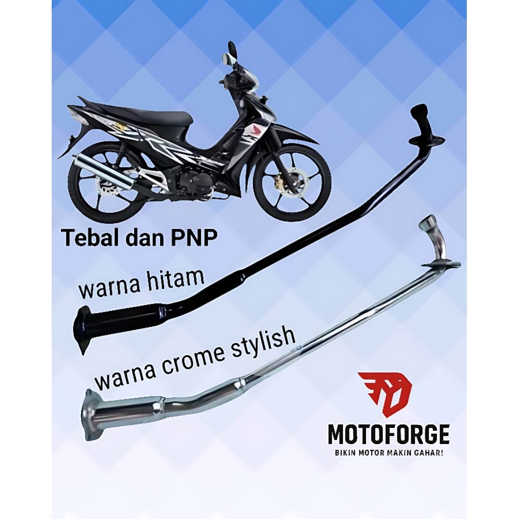 Leher Knalpot Supra X 125 Original Besi Tebal
