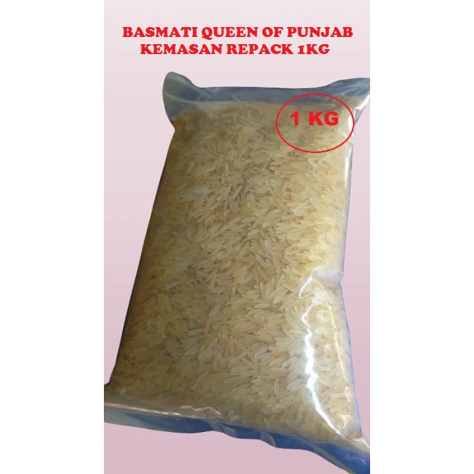 

Beras Basmati Queen Of Punjab Kemasan Repack 1 kg