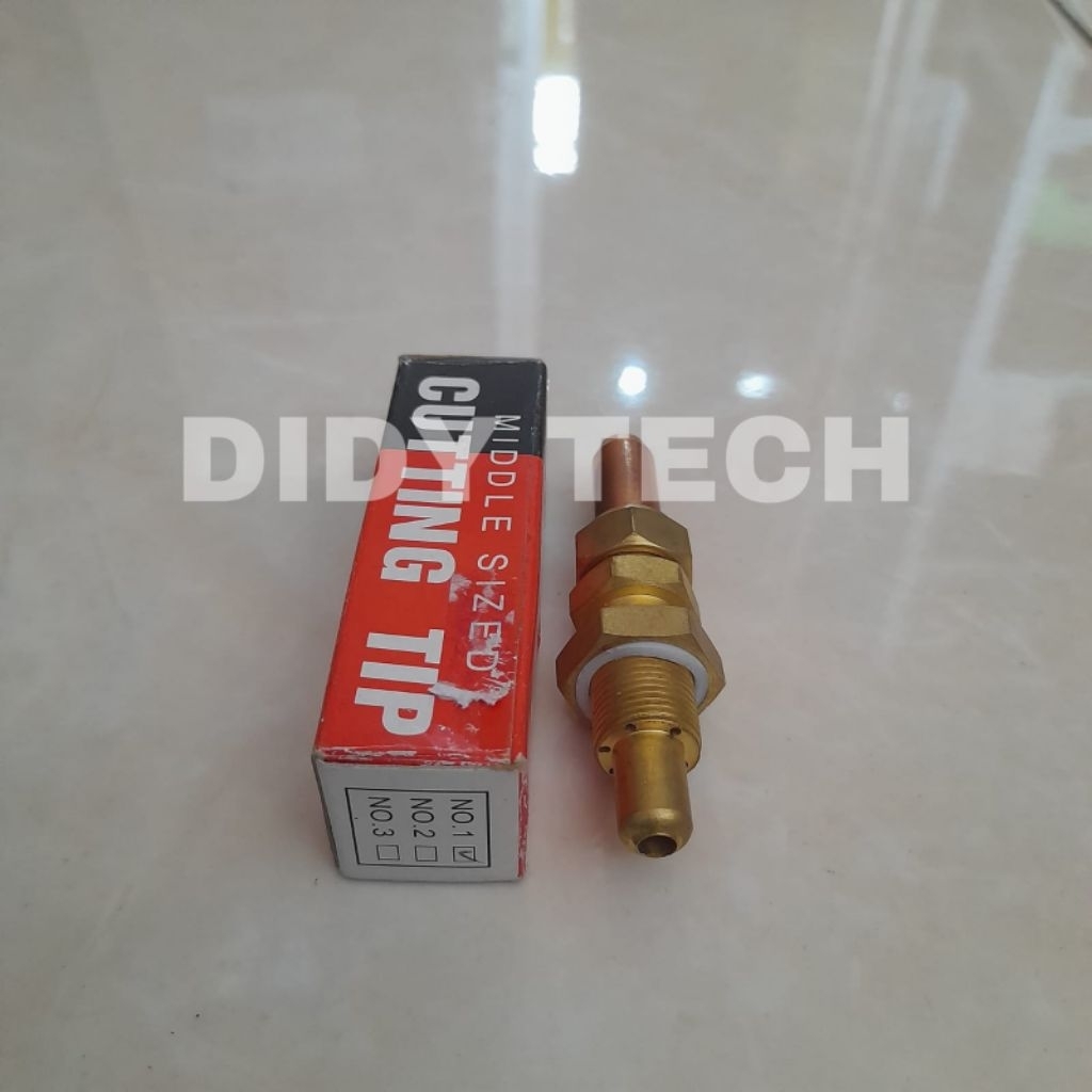 

Cutting Tip" ukuran sedang (Middle Sized) dengan nomor 1