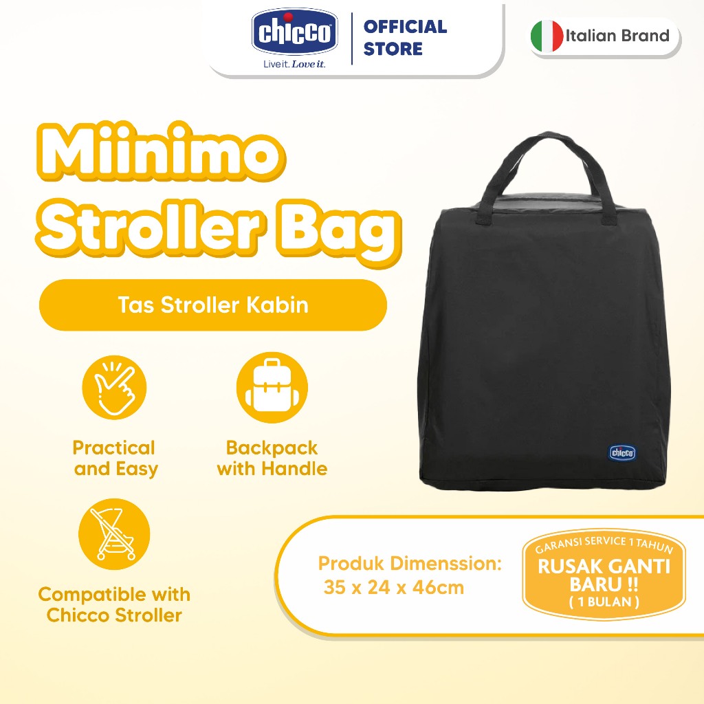 CHICCO Miinimo Stroller Bag for Cabin Size Stroller / Tas Stroller Kabin / Cabin Bag Stroller