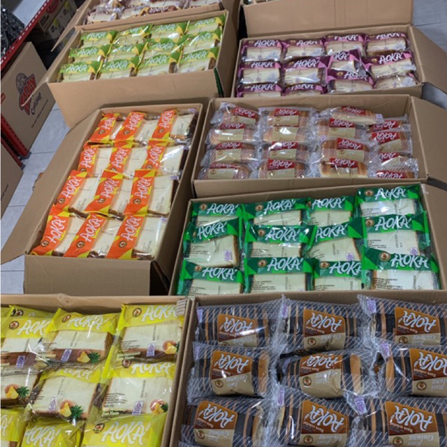 

Aoka Roti Panggang Lembut 1 Dus isi 60pcs tersedia satuan rasa dan mix 1 karton gulung Varian lengkap Beragam coklat blueberry keju