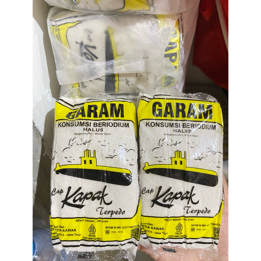

GARAM KAPAK 200GRAM 1 PACK 20 BUNGKUS| GARAM BERYODIUM