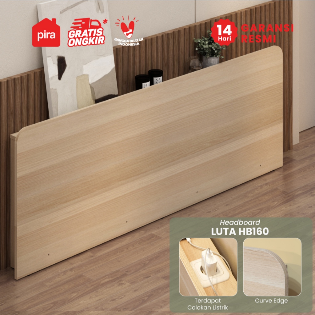 PIRA - LUTA HB160 Headboard Kasur / Sandaran Kasur / Dipan / Dipan Tempat Tidur