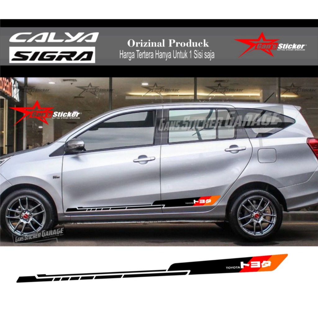 Sticker Variasi Mobil Daihatsu Sigra Toyota Calya